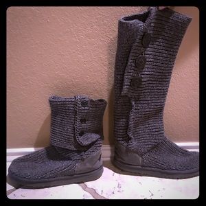 Ugg Classic Cardy Grey Knit Boot